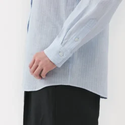 Fashion Women's Linen Striped Shirt Women Tops & Shirts