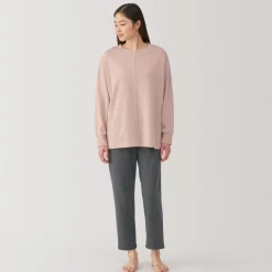 Online Women's Loose-Twist Sweatshirt Loungewear Set Pajamas & Loungewear|Loungewear