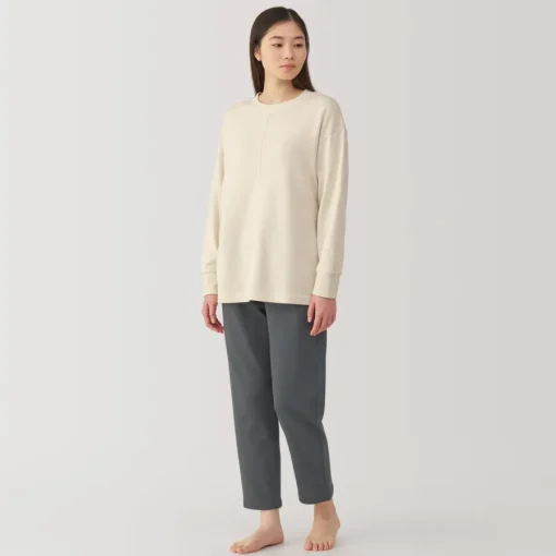 Online Women's Loose-Twist Sweatshirt Loungewear Set Pajamas & Loungewear|Loungewear