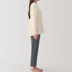 Online Women's Loose-Twist Sweatshirt Loungewear Set Pajamas & Loungewear|Loungewear