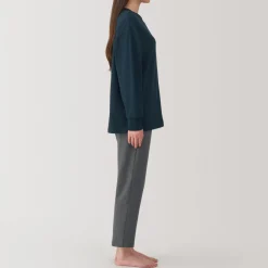Online Women's Loose-Twist Sweatshirt Loungewear Set Pajamas & Loungewear|Loungewear