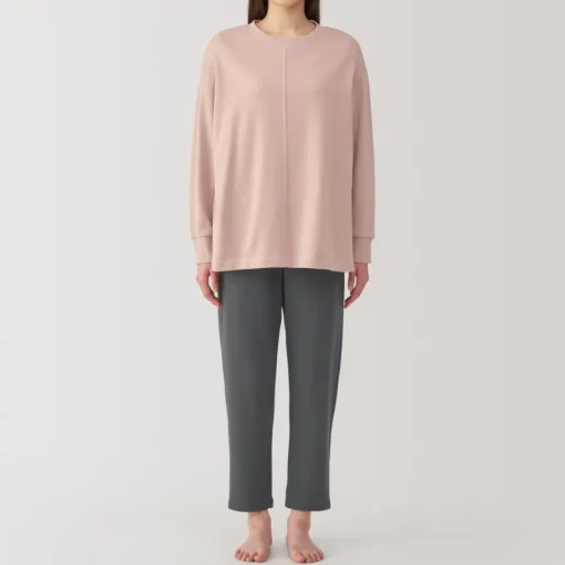 Online Women's Loose-Twist Sweatshirt Loungewear Set Pajamas & Loungewear|Loungewear