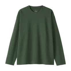 Discount Women's 2-Ply Jersey Crew Neck Long Sleeve T-Shirt Women T-Shirts