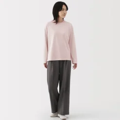 Discount Women's 2-Ply Jersey Crew Neck Long Sleeve T-Shirt Women T-Shirts