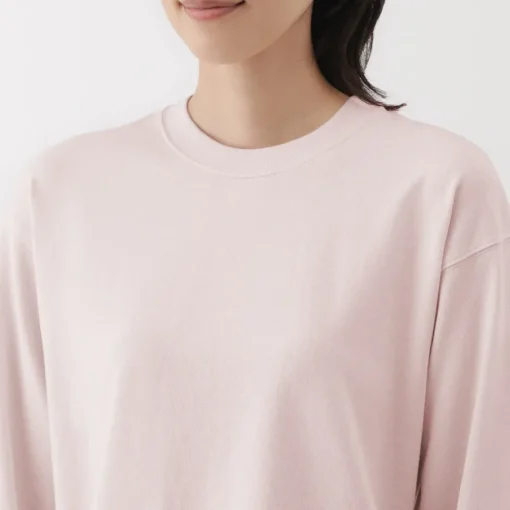 Discount Women's 2-Ply Jersey Crew Neck Long Sleeve T-Shirt Women T-Shirts