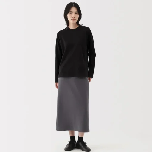 Discount Women's 2-Ply Jersey Crew Neck Long Sleeve T-Shirt Women T-Shirts