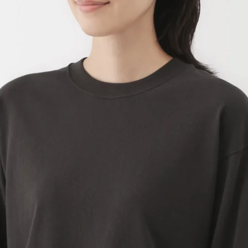 Discount Women's 2-Ply Jersey Crew Neck Long Sleeve T-Shirt Women T-Shirts