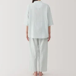 Discount Women's Side Seamless Lightweight Gauze 3/4 Sleeve Pajamas Pajamas & Loungewear|Loungewear