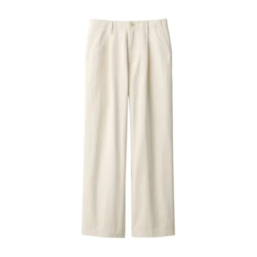 Best Women's Slub Yarn Chino Darted Wide Pants Women Chino