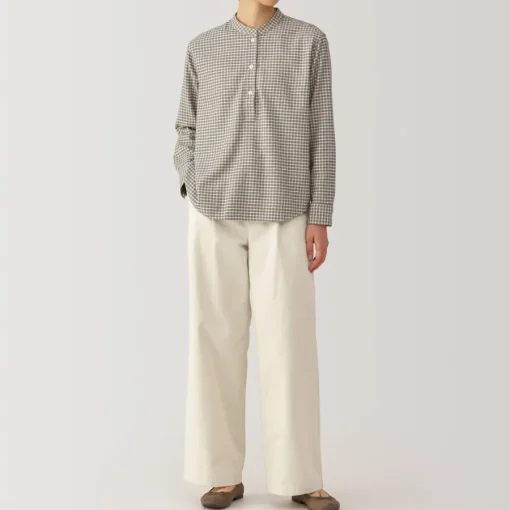 Best Women's Slub Yarn Chino Darted Wide Pants Women Chino