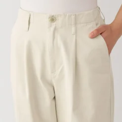 Best Women's Slub Yarn Chino Darted Wide Pants Women Chino