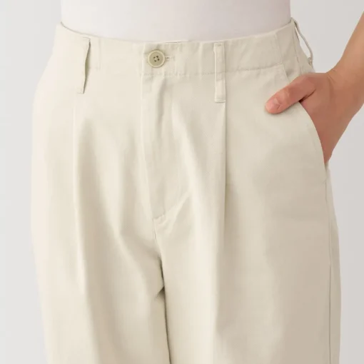 Best Women's Slub Yarn Chino Darted Wide Pants Women Chino