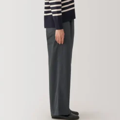 Best Women's Slub Yarn Chino Darted Wide Pants Women Chino