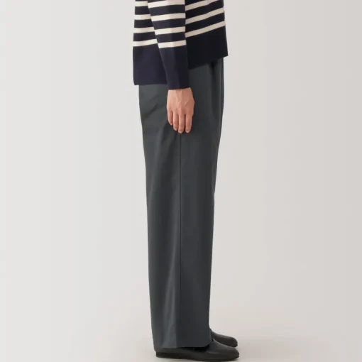 Best Women's Slub Yarn Chino Darted Wide Pants Women Chino