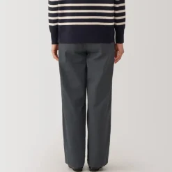 Best Women's Slub Yarn Chino Darted Wide Pants Women Chino