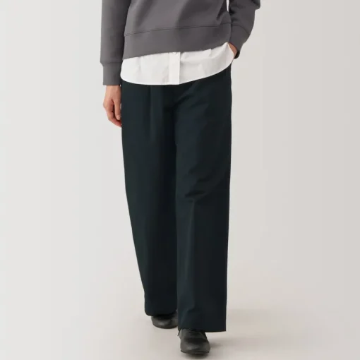 Best Women's Slub Yarn Chino Darted Wide Pants Women Chino