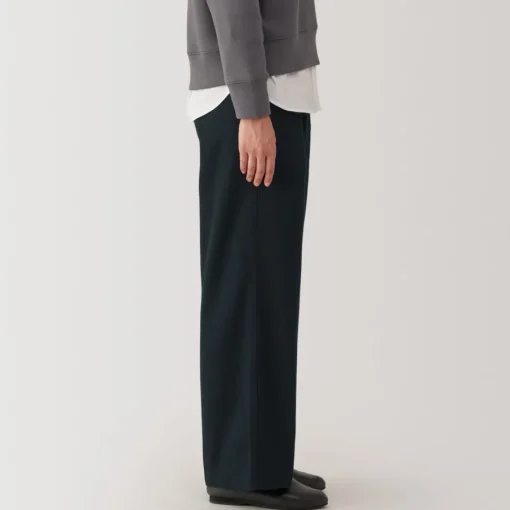 Best Women's Slub Yarn Chino Darted Wide Pants Women Chino