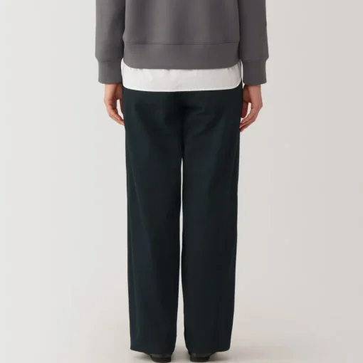 Best Women's Slub Yarn Chino Darted Wide Pants Women Chino