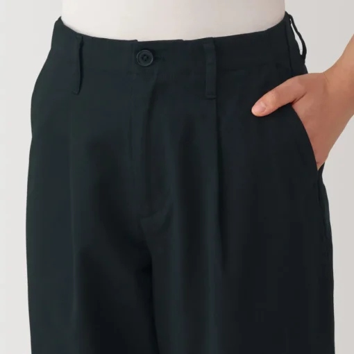 Best Women's Slub Yarn Chino Darted Wide Pants Women Chino