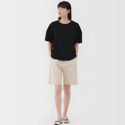 Sale Women's Slub Yarn Chino Darted Shorts Women Shorts & Skirts