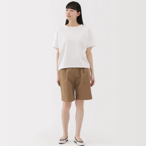Sale Women's Slub Yarn Chino Darted Shorts Women Shorts & Skirts