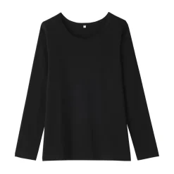 Clearance Women's Stretch Ribbed Crew Neck Long Sleeve T-Shirt Women T-Shirts