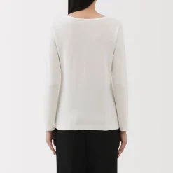 Clearance Women's Stretch Ribbed Crew Neck Long Sleeve T-Shirt Women T-Shirts