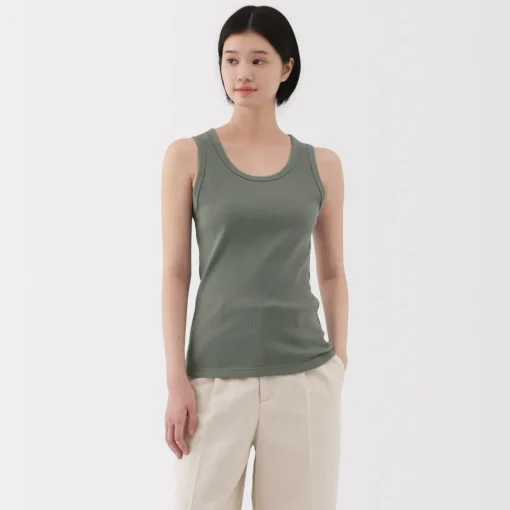 Clearance Women's Stretch Ribbed Tank Top Women Tops & Shirts