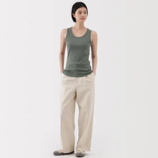 Clearance Women's Stretch Ribbed Tank Top Women Tops & Shirts
