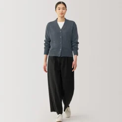 New Women's Washable Mid-Gauge V-Neck Cardigan Women Sweaters & Cardigans