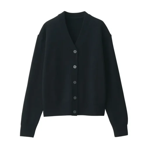 New Women's Washable Mid-Gauge V-Neck Cardigan Women Sweaters & Cardigans