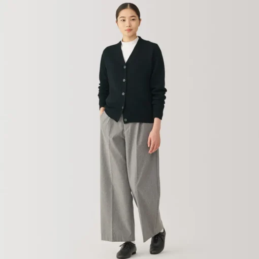 New Women's Washable Mid-Gauge V-Neck Cardigan Women Sweaters & Cardigans
