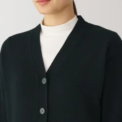 New Women's Washable Mid-Gauge V-Neck Cardigan Women Sweaters & Cardigans