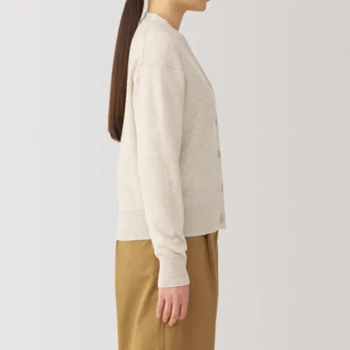 New Women's Washable Mid-Gauge V-Neck Cardigan Women Sweaters & Cardigans