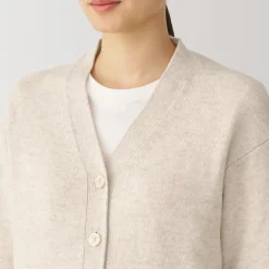 New Women's Washable Mid-Gauge V-Neck Cardigan Women Sweaters & Cardigans