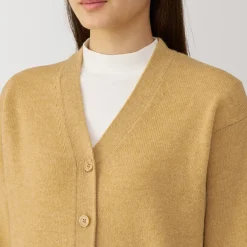 New Women's Washable Mid-Gauge V-Neck Cardigan Women Sweaters & Cardigans