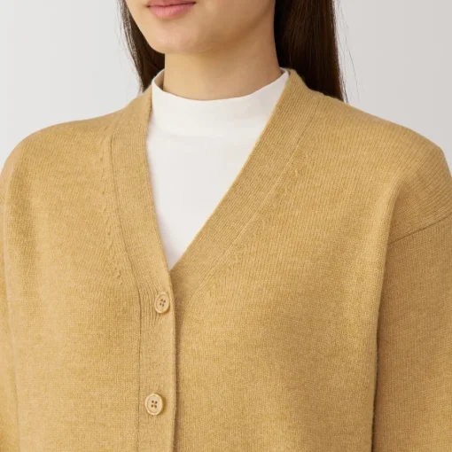 New Women's Washable Mid-Gauge V-Neck Cardigan Women Sweaters & Cardigans