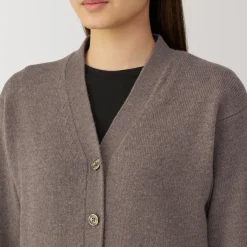 New Women's Washable Mid-Gauge V-Neck Cardigan Women Sweaters & Cardigans