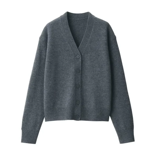 New Women's Washable Mid-Gauge V-Neck Cardigan Women Sweaters & Cardigans