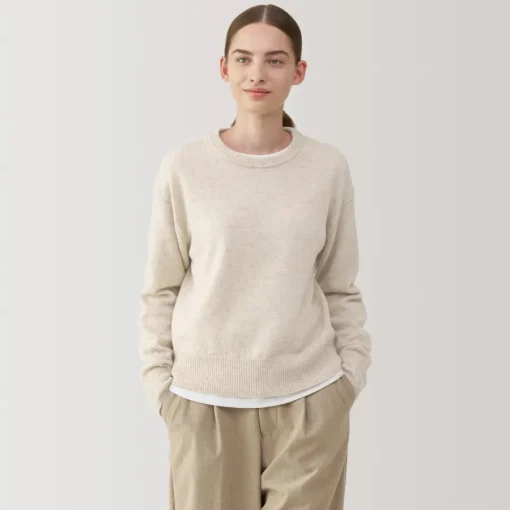 Online Women's Washable Mid-Gauge Crew Neck Sweater Women Sweaters & Cardigans