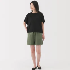 Online Women's Washed Broadcloth Shorts Women Shorts & Skirts