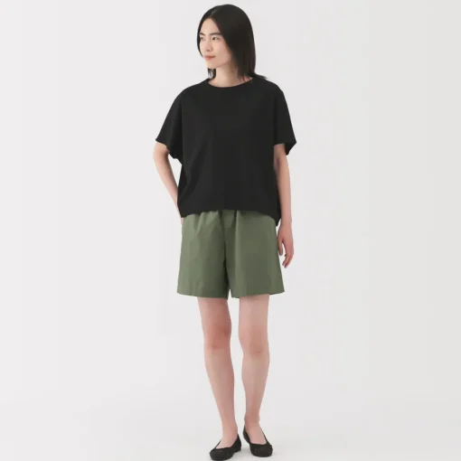 Online Women's Washed Broadcloth Shorts Women Shorts & Skirts