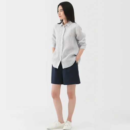 Online Women's Washed Broadcloth Shorts Women Shorts & Skirts