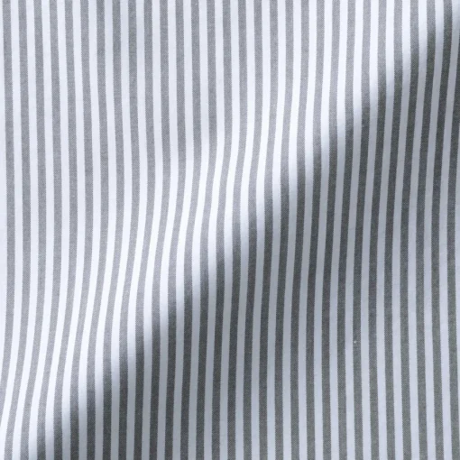 Outlet Women's Washed Broadcloth Stand Collar Long Sleeve Striped Dress Women Dresses