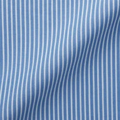 Clearance Women's Washed Broadcloth Regular Collar Long Sleeve Striped Shirt Women Tops & Shirts