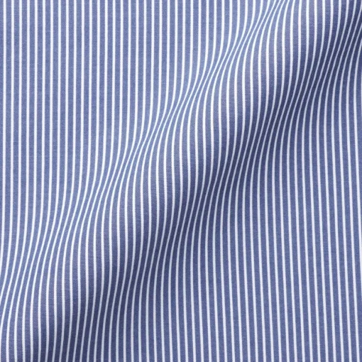 Clearance Women's Washed Broadcloth Regular Collar Long Sleeve Striped Shirt Women Tops & Shirts