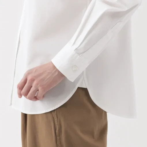 Fashion Women's Washed Broadcloth Regular Collar Long Sleeve Shirt Women Tops & Shirts