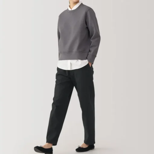 Hot Women's Washed Denim Easy Tapered Pants Women Denim