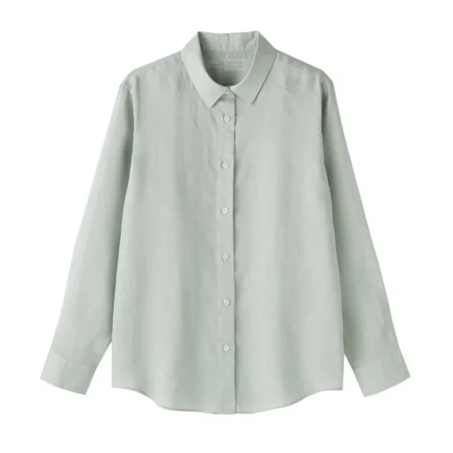 Best Women's Washed Linen Shirt Women Tops & Shirts