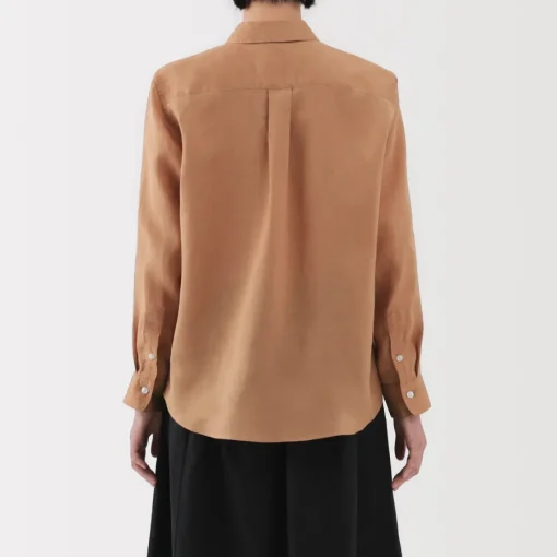 Best Women's Washed Linen Shirt Women Tops & Shirts